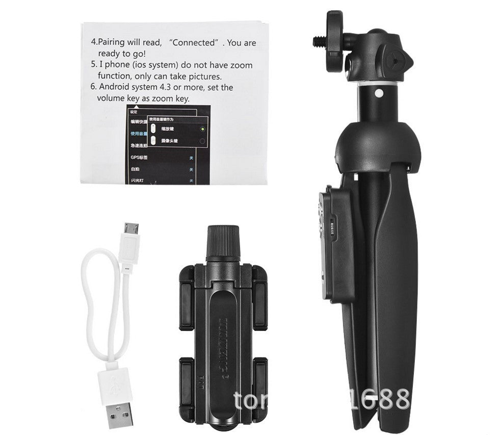 Bluetooth Selfie Stick Tripod | 100cm Extendable Aluminum Alloy Monopod with Wireless Remote
