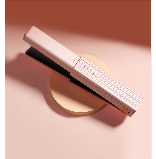 Portable straight and curling dual-use curling artifact cross-border hair straightening comb and curling iron splint that does not hurt the hair and buckles bangs straightening iron