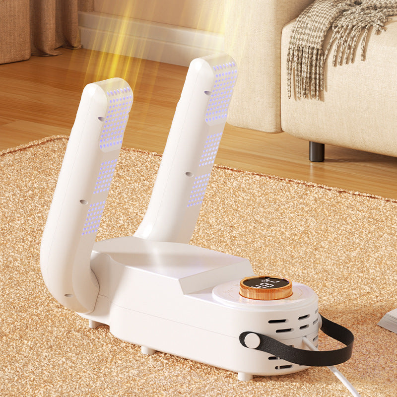 3-in1 Rapid Shoe Dryer & Warmer | Portable Electric Footwear Dehumidifier with Antibacterial UV Light & Smart Timer
