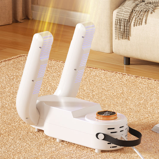 3-in1 Rapid Shoe Dryer & Warmer | Portable Electric Footwear Dehumidifier with Antibacterial UV Light & Smart Timer