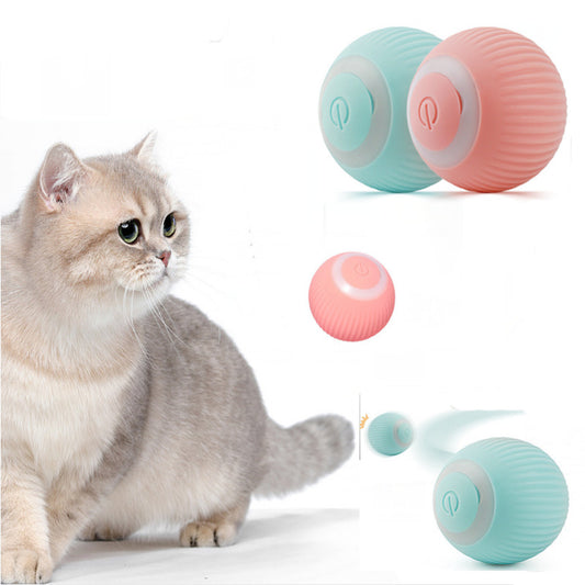 Gravity Smart Rolling Ball for Cats | Automatic Electric Moving Cat Toy with Flashing Light | Interactive Teaser Ball with Smart Sensor