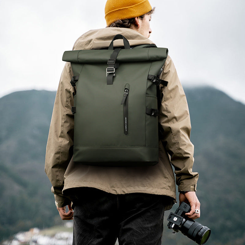 Cross-border new backpack men's leisure trend outdoor travel personality computer backpack wholesale Guangzhou luggage customization