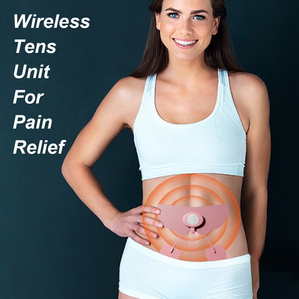 Smart TENS Therapy Relief Patch | Wearable Mini Massager for Menstrual Cramps, Neck, Shoulder & Back Pain | Digital Physiotherapy Pulse Massage | Rechargeable