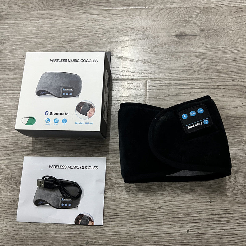 Bluetooth 5.0 Sleep Eye Mask | Wireless Music & Sleep Aid Mask | Smart Shading for Travel & Nap | Built-in Stereo Speakers