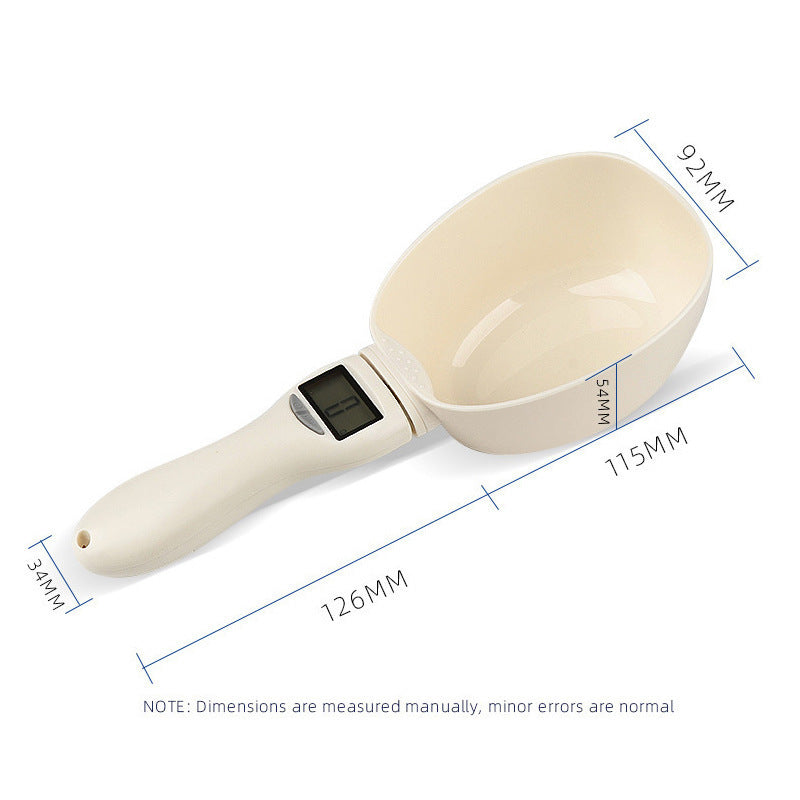 Pet Food Weighing Spoon – Accurate Electronic Scale for Cats & Dogs