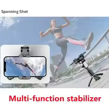 Tuoqi mobile phone gimbal stabilizer Q18 selfie stick Bluetooth anti-shake follow-up bracket retractable live broadcast tripod