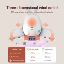 Portable Electric Clothes Dryer with UV Sterilization – Foldable Drying Rack & Heater for Home & Travel (110V/220V, 5kg Capacity)  Product Description