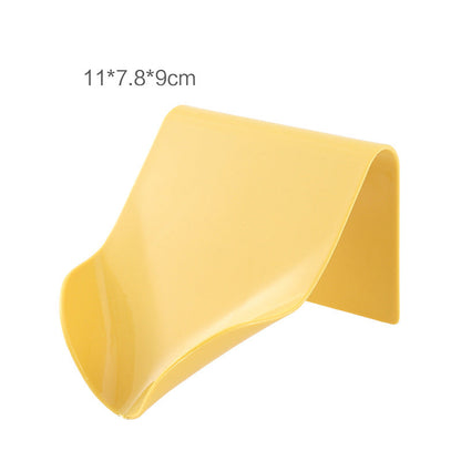 Wall Mounted Soap Holder Bathroom Shower Soap Dish Tray Plastic Soap Box Kitchen Sponge Holder Drain Rack Bathroom Organizer