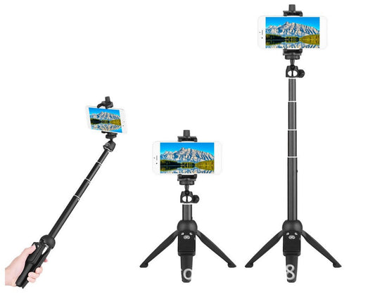 Bluetooth Selfie Stick Tripod | 100cm Extendable Aluminum Alloy Monopod with Wireless Remote
