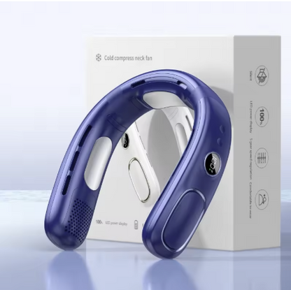 AeroChill Pro | Wearable Semiconductor Neck Air Conditioner IceBreeze 360° Wearable Neck AC Instant Ice Cooling Fan