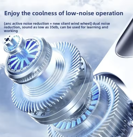AeroChill Pro | Wearable Semiconductor Neck Air Conditioner IceBreeze 360° Wearable Neck AC Instant Ice Cooling Fan