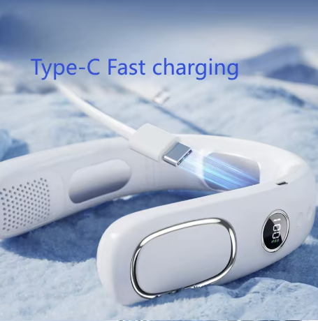 AeroChill Pro | Wearable Semiconductor Neck Air Conditioner IceBreeze 360° Wearable Neck AC Instant Ice Cooling Fan