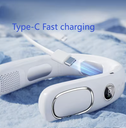 AeroChill Pro | Wearable Semiconductor Neck Air Conditioner IceBreeze 360° Wearable Neck AC Instant Ice Cooling Fan