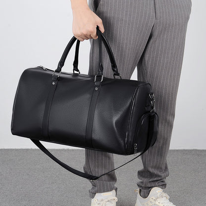 2025 new PU fitness sports bag men's and women's luggage travel bag large capacity single shoulder crossbody hand luggage bag