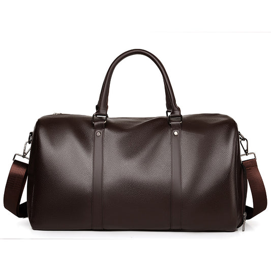 2025 new PU fitness sports bag men's and women's luggage travel bag large capacity single shoulder crossbody hand luggage bag