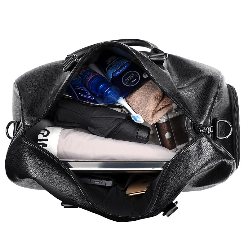 2025 new PU fitness sports bag men's and women's luggage travel bag large capacity single shoulder crossbody hand luggage bag