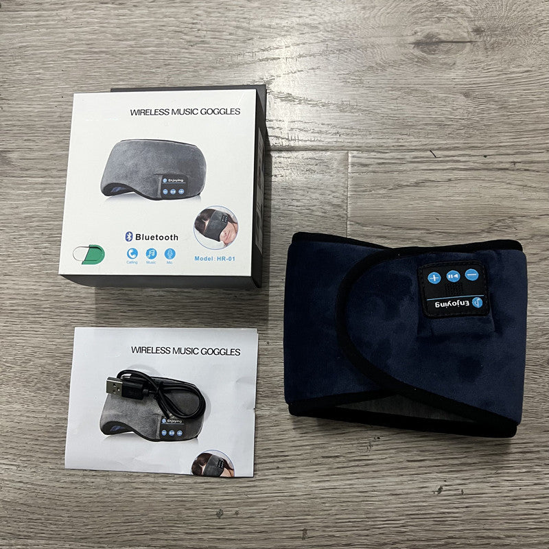 Bluetooth 5.0 Sleep Eye Mask | Wireless Music & Sleep Aid Mask | Smart Shading for Travel & Nap | Built-in Stereo Speakers