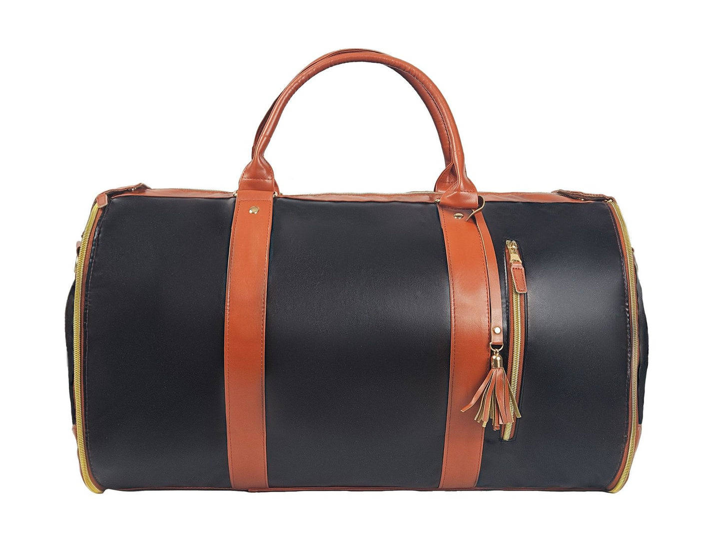 Ready-to-ship PU trolley suit Duffel luggage bag hand-held single shoulder waterproof wear-resistant large capacity travel bag