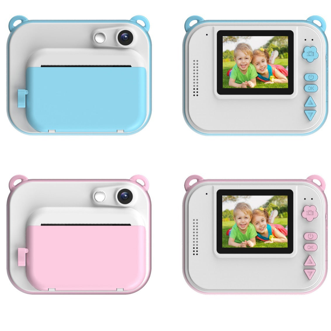 Kids Instant Print Camera | 2.4" IPS HD Screen Polaroid Camera Toy | Built-in Thermal Printer & 2MP Photo Shoots | Creative Gift for Children