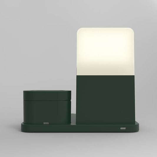 New multifunctional wireless charger, six-in-one night light wireless charger, clock, mobile phone and watch charging integrated