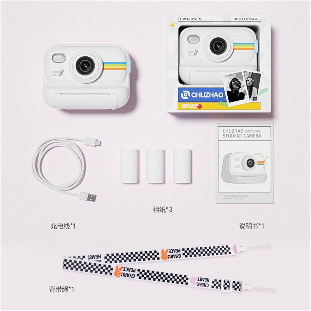 Kids Instant Print HD Camera | Portable Digital Polaroid Camera for Children with Built-in Photo Printing – Perfect Birthday & Holiday Gift