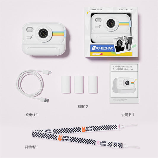 Kids Instant Print HD Camera | Portable Digital Polaroid Camera for Children with Built-in Photo Printing – Perfect Birthday & Holiday Gift