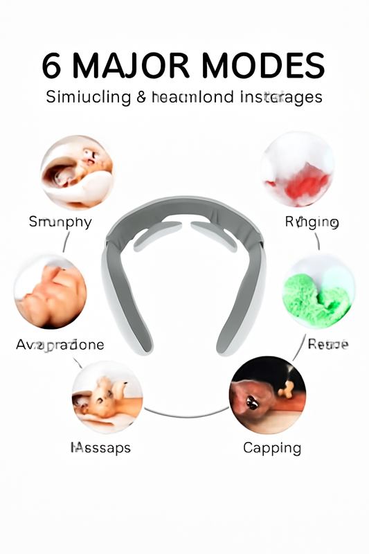 Head down family nemesis multifunctional household cervical spine massager kneading heating shoulder and neck pulse neck spine massage